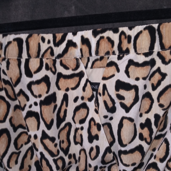 Lane Bryant Strapless Leopard Print Dress with Black Ribbon Belt Size 14 - Picture 5 of 6